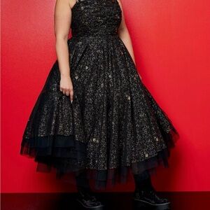 Betsey Johnson Torrid Black and Gold Women's Dress 3XL to 5XL
